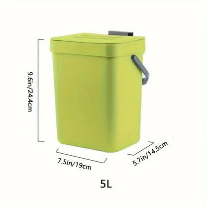 Kitchen Waste Bin Small Kitchen Compost Bin 3L Kitchen Waste Bin Household Countertop Container with Lid for Rubbish Composter